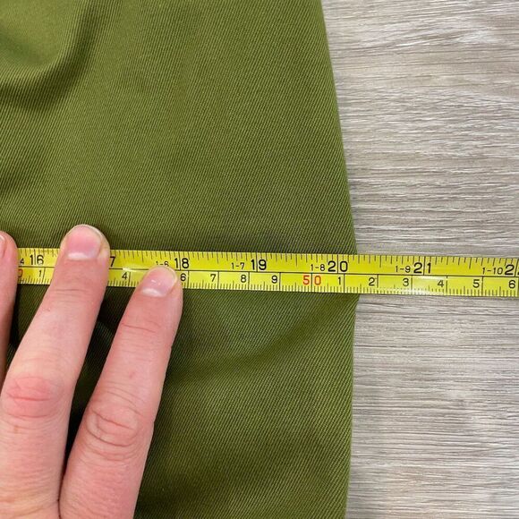 Boss Hugo Boss Army Green Pencil skirt side zip closure US 8 - Picture 10 of 10